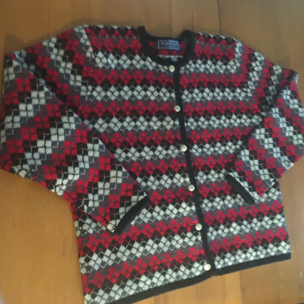 Karen Scott Sweaters | Wool Patterned Sweater